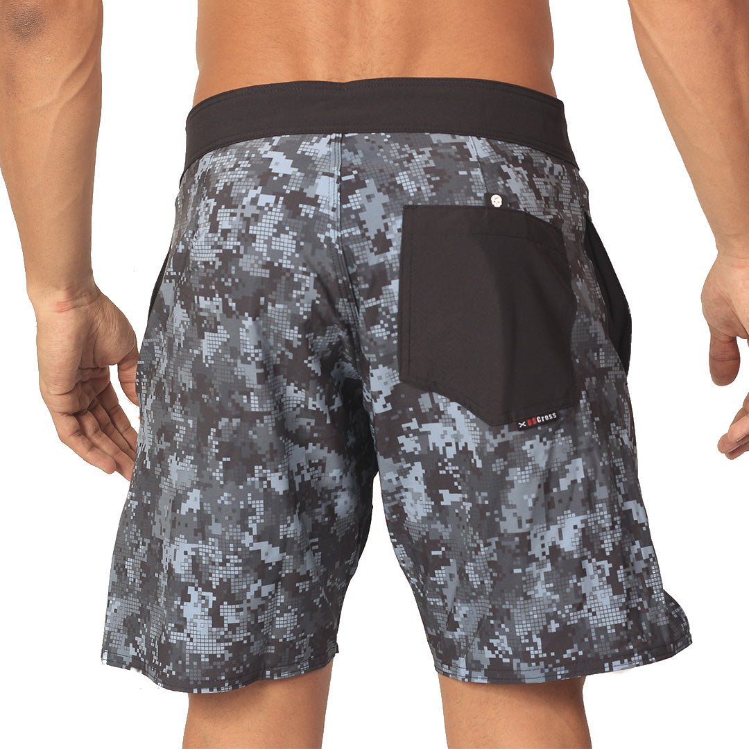 Calção de Treino -BScross Sublimado Camuflado Cinza MiniCraft