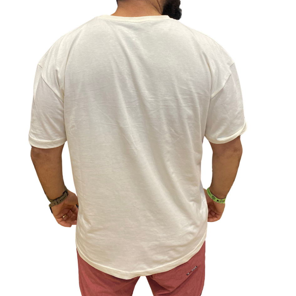AMRAP T-shirt Masculina Oversize Bege