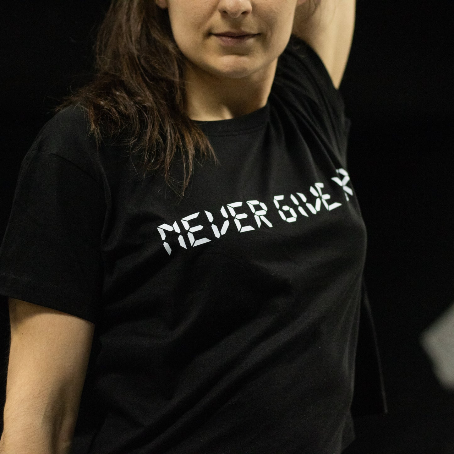 AMRAP Cropped Feminina Never Give Up Cropped