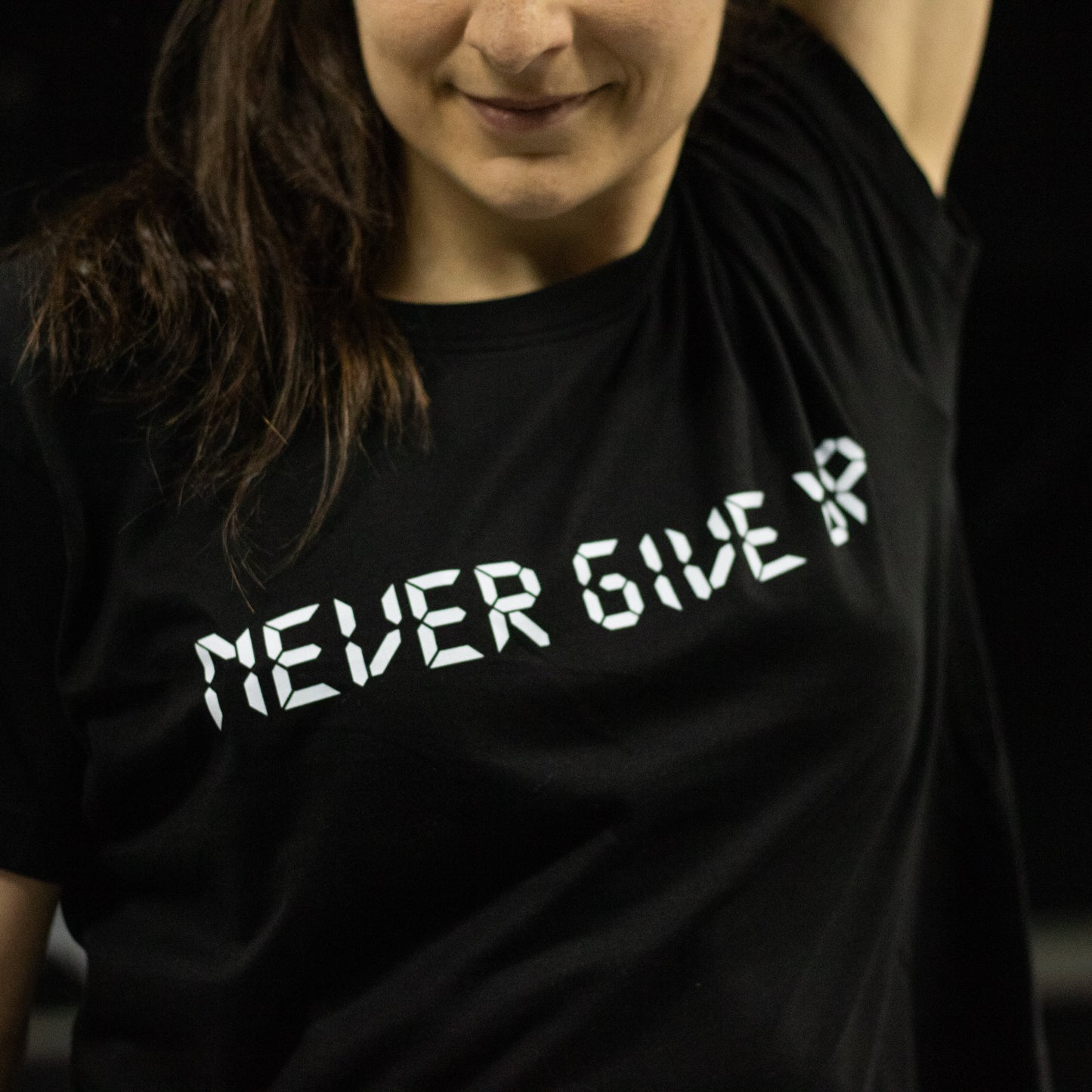 AMRAP Cropped Feminina Never Give Up Cropped