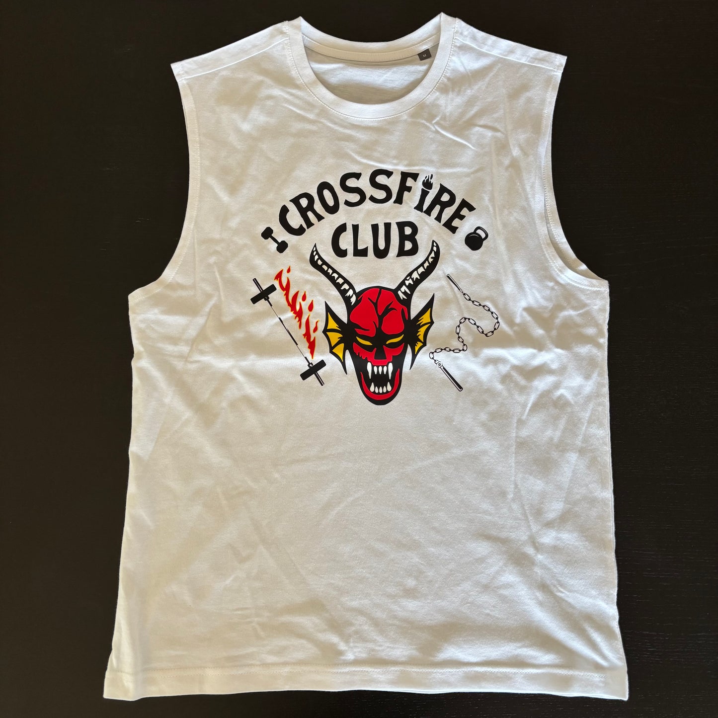 AMRAP T-shirt Masculina Crossfire Cava Branca