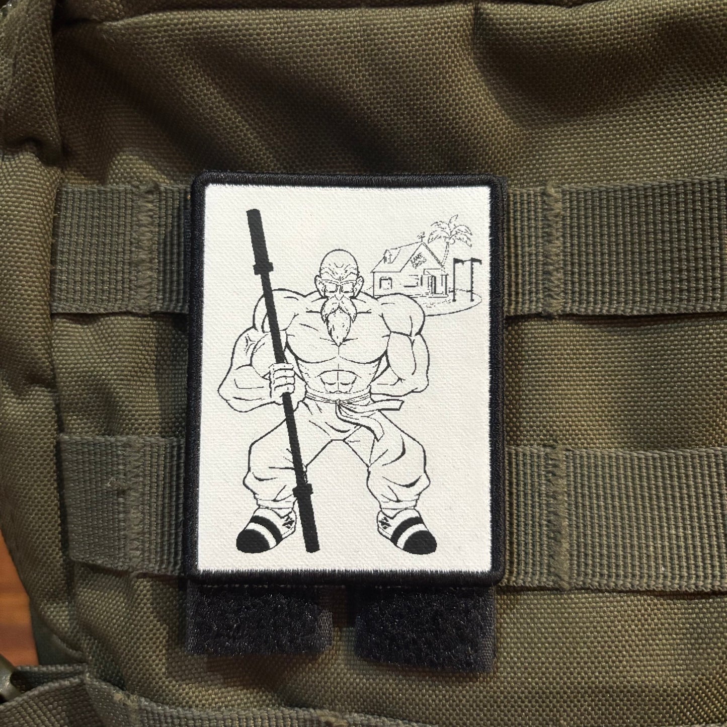 Patch Gancho de Velcro Preto Simples