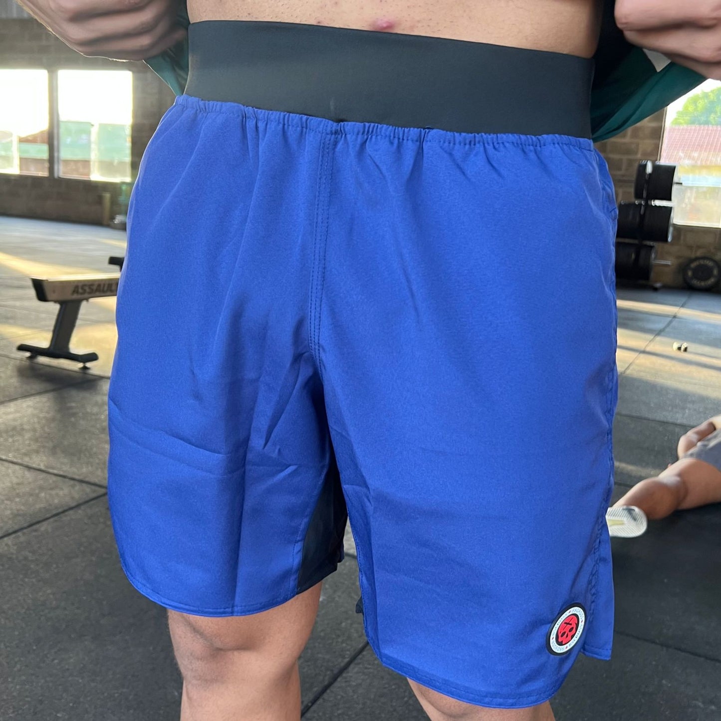 Calção de Treino -Bscross Azul Cós Elástico