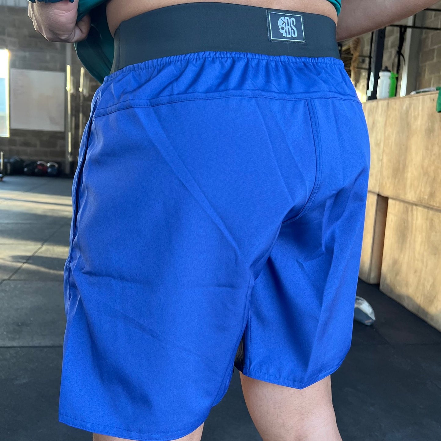 Calção de Treino -Bscross Azul Cós Elástico