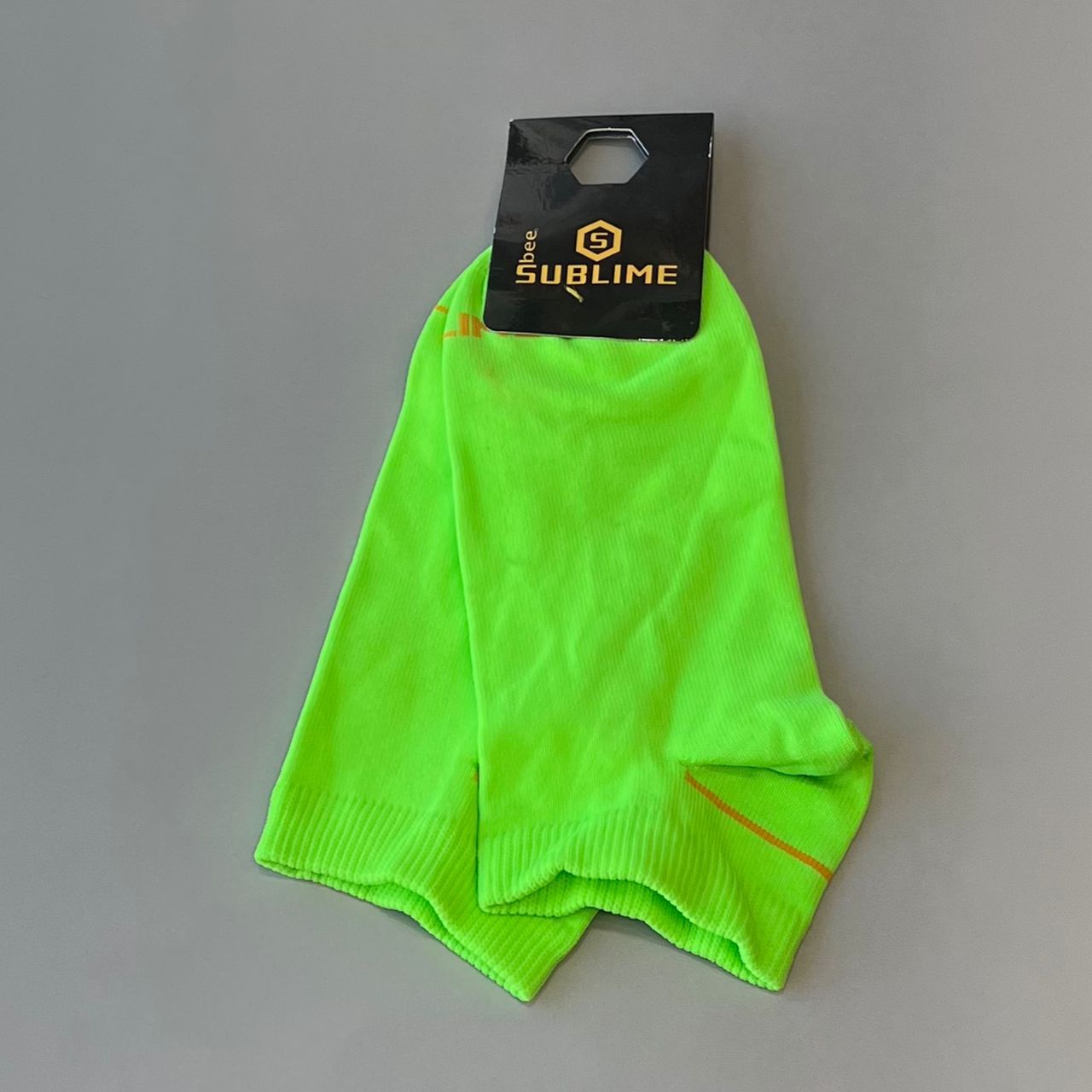 Meia Curta Verde Neon