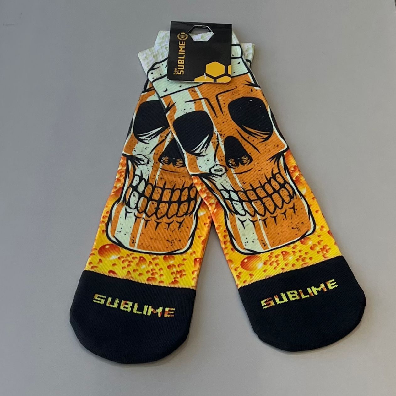Meia Sublime Caveira Cerveja