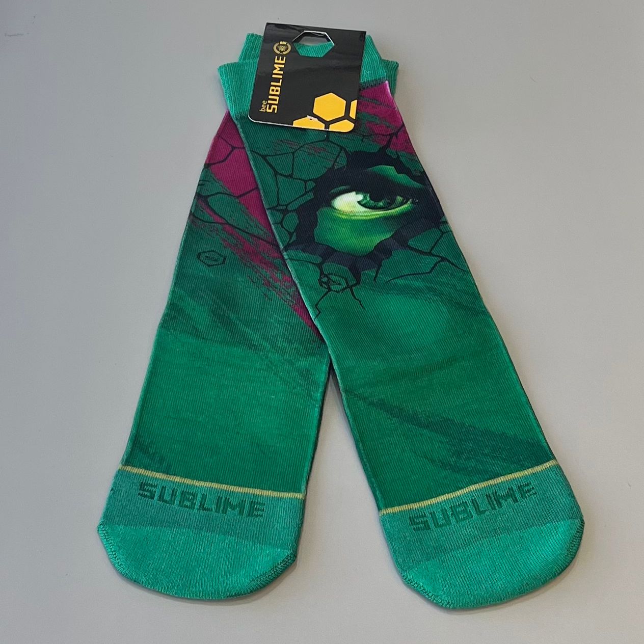 Meia Sublime Hulk eye