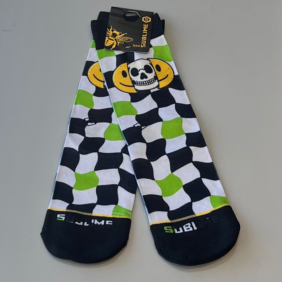 Meia Sublime Skull Smiley