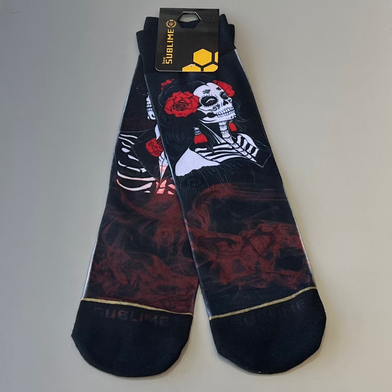 Produtos Meia Sublime Skull Roses