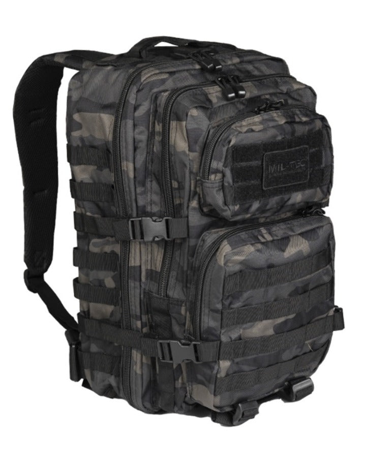 MOCHILA ASSAULT MIL-TEC DARK CAMO 36L