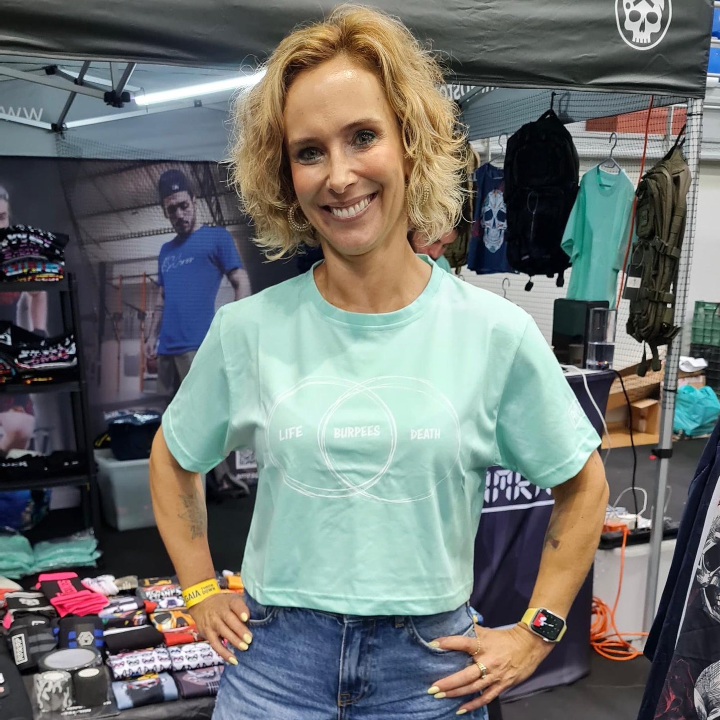 AMRAP Cropped Feminina Life, Burpees e Death