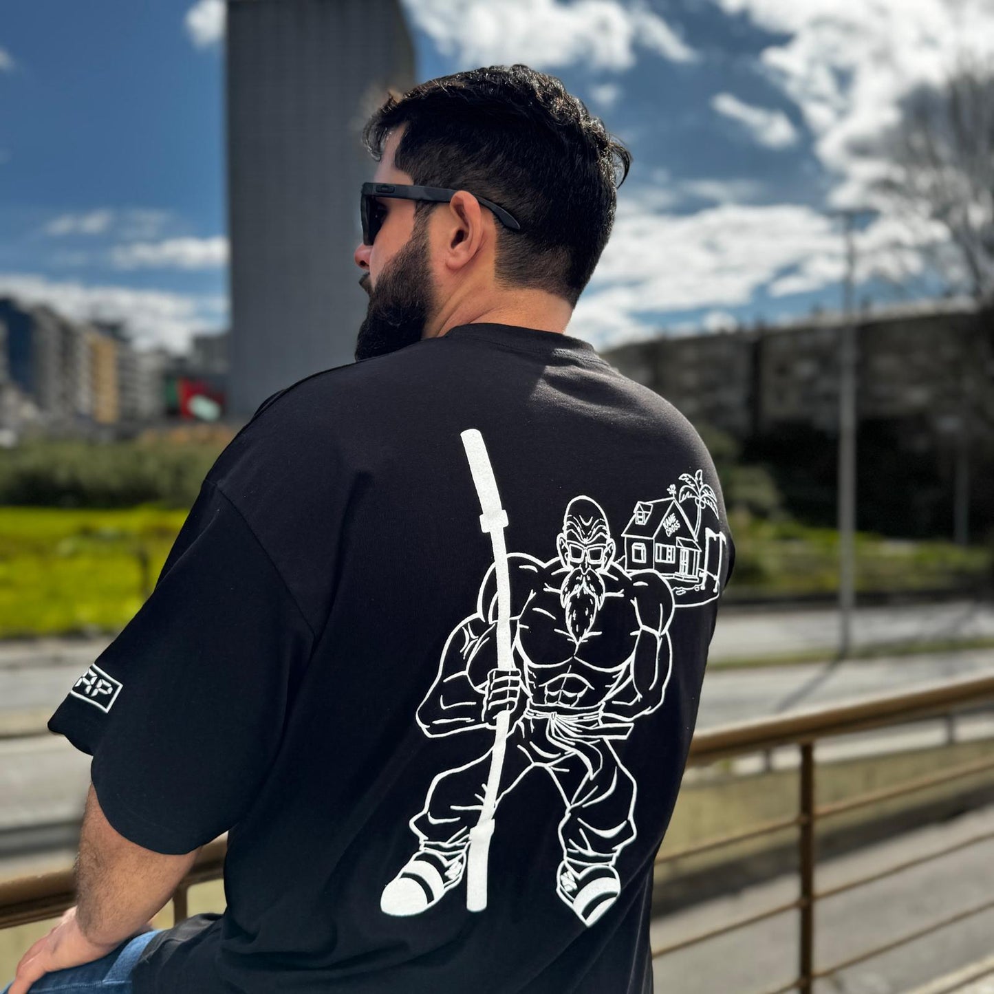 AMRAP T-shirt Oversize Masculina Tartaruga Genial Preta
