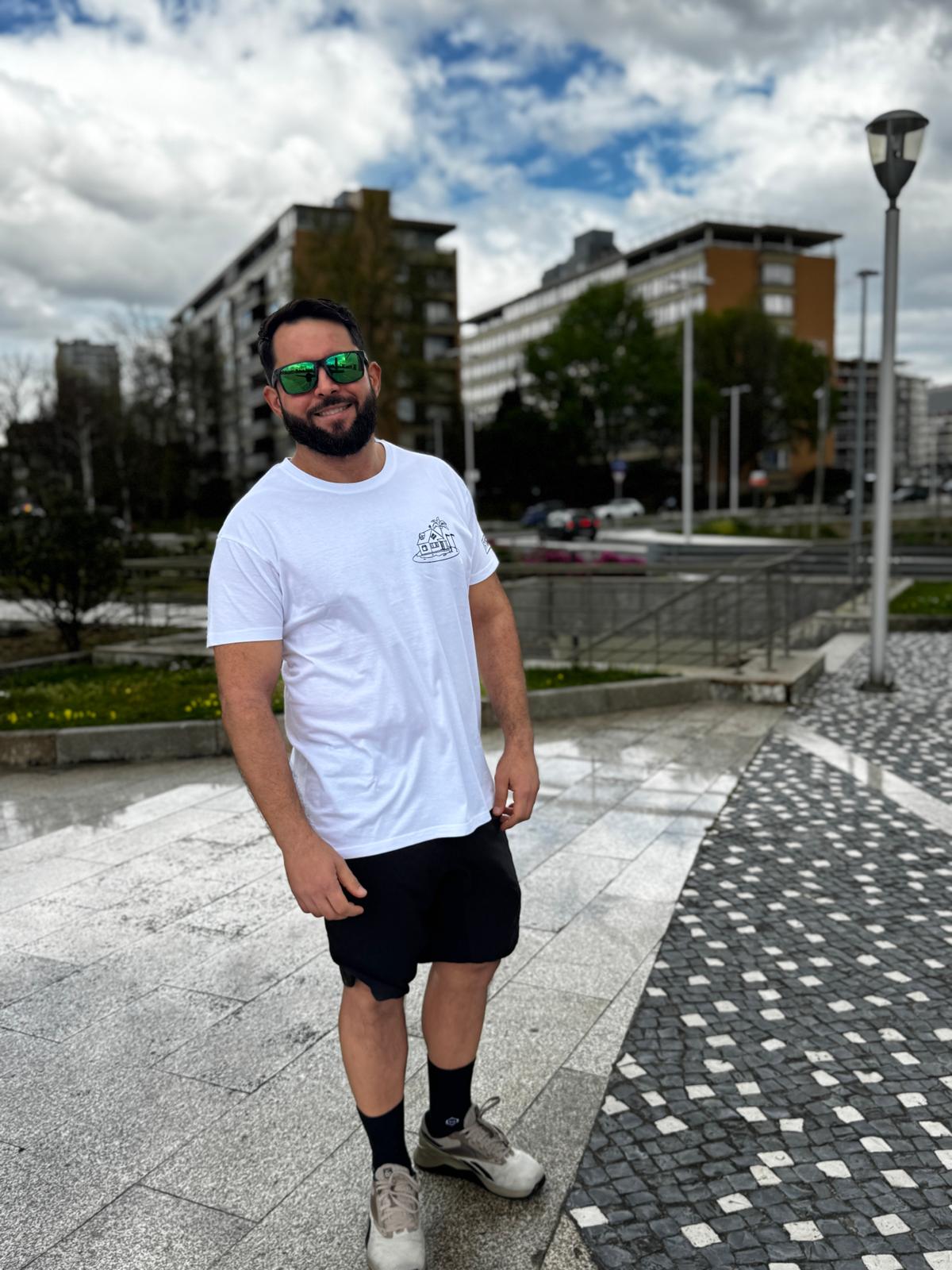 AMRAP T-shirt Masculina Tartaruga Genial Branca
