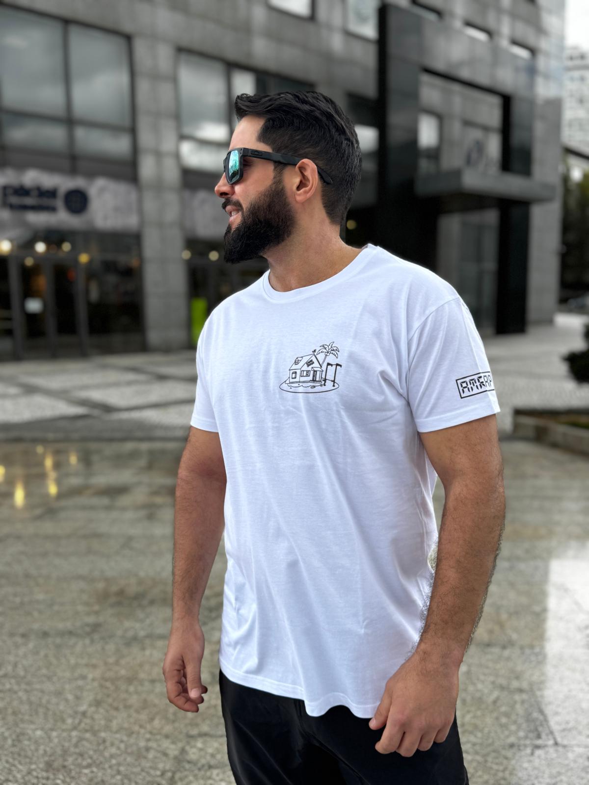 AMRAP T-shirt Masculina Tartaruga Genial Branca