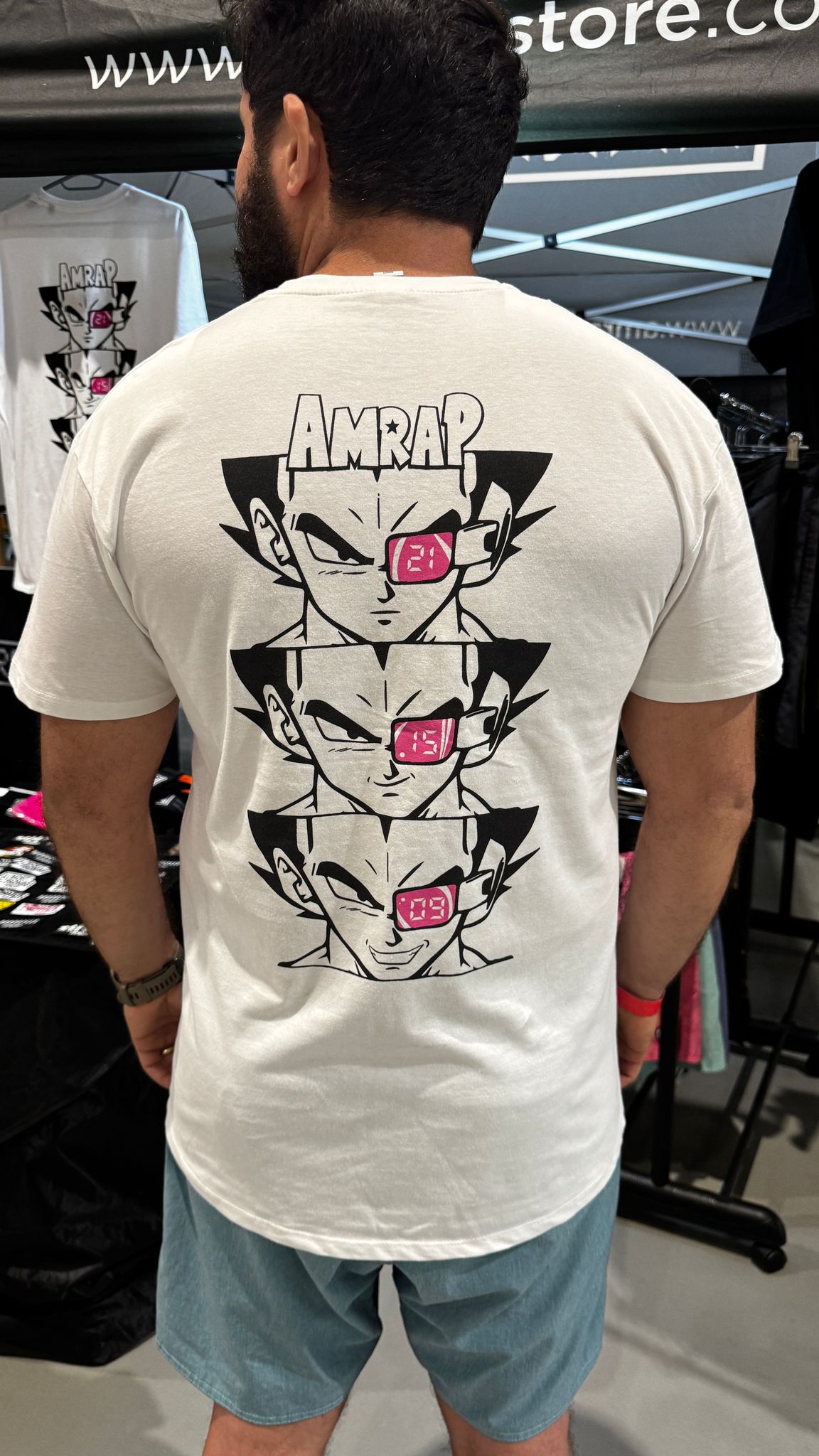 AMRAP T-shirt Masculina Vegeta Branca