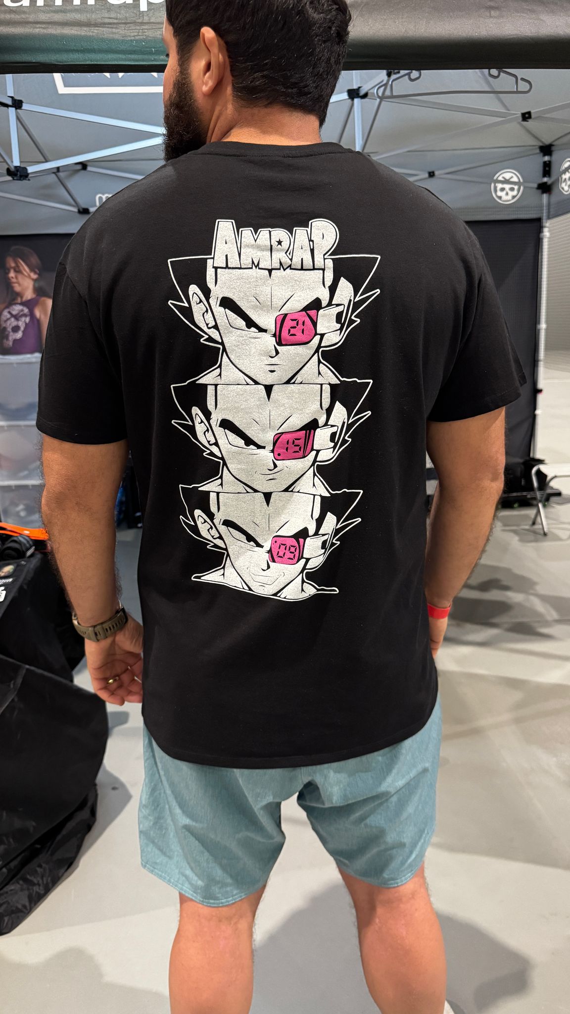 AMRAP T-shirt Masculina Vegeta Preta