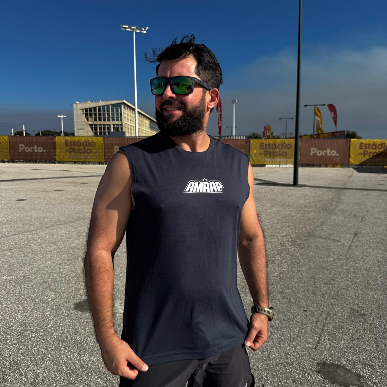 AMRAP T-shirt Cava Masculina Crossfiteiros do zodíaco Azul