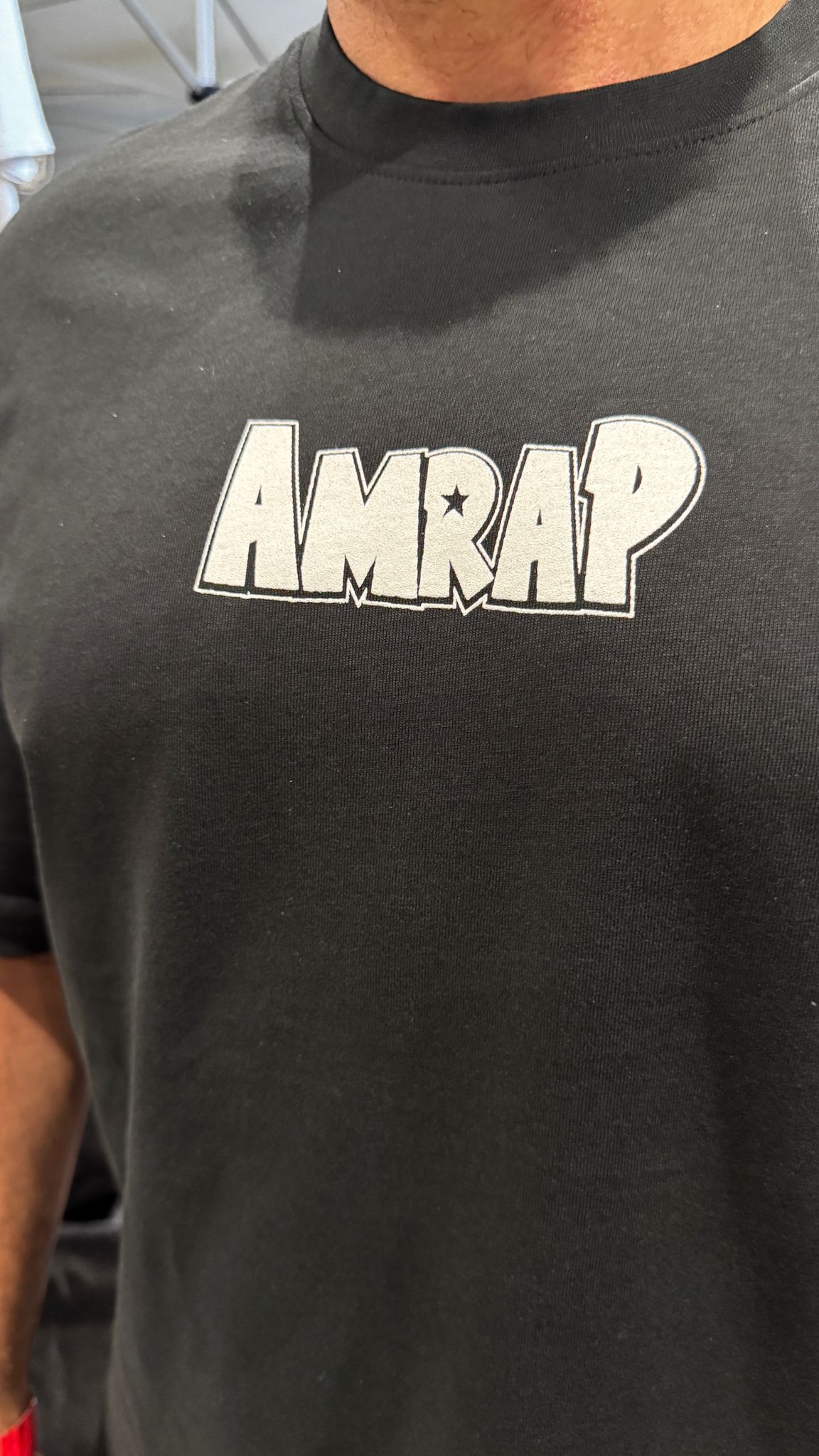 AMRAP T-shirt Oversize Masculina Vegeta Preta