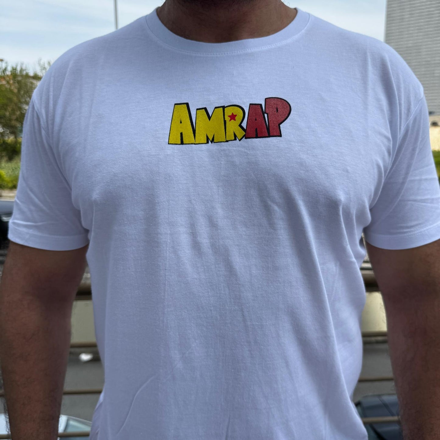 AMRAP T-shirt Masculina Vegeta Branca