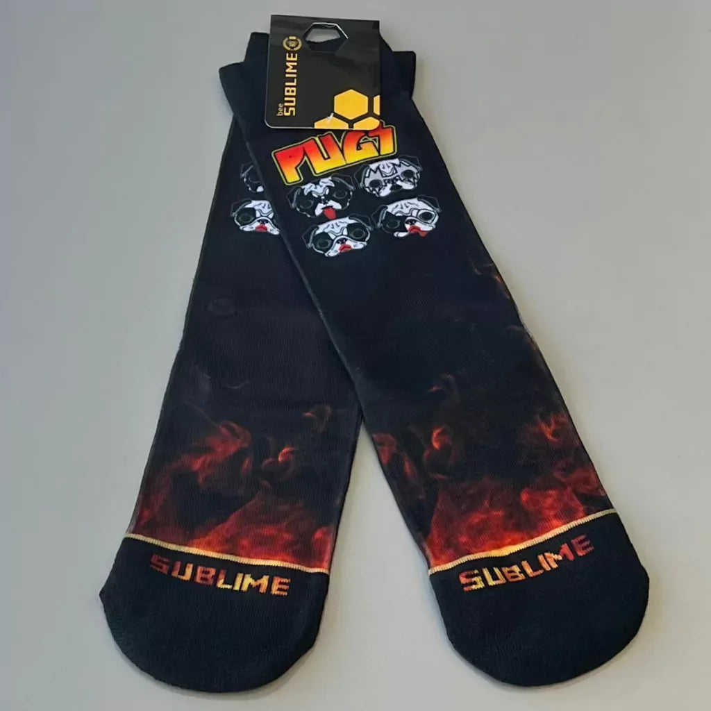 Meia Sublime PUGS ACDC
