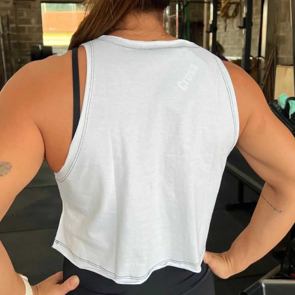 Cava Crop Nome Bscross Branco com Preto