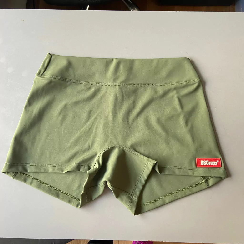 Calção Feminino - Curto Games C/ Transf Bs Verde Símbolo Vermelho
