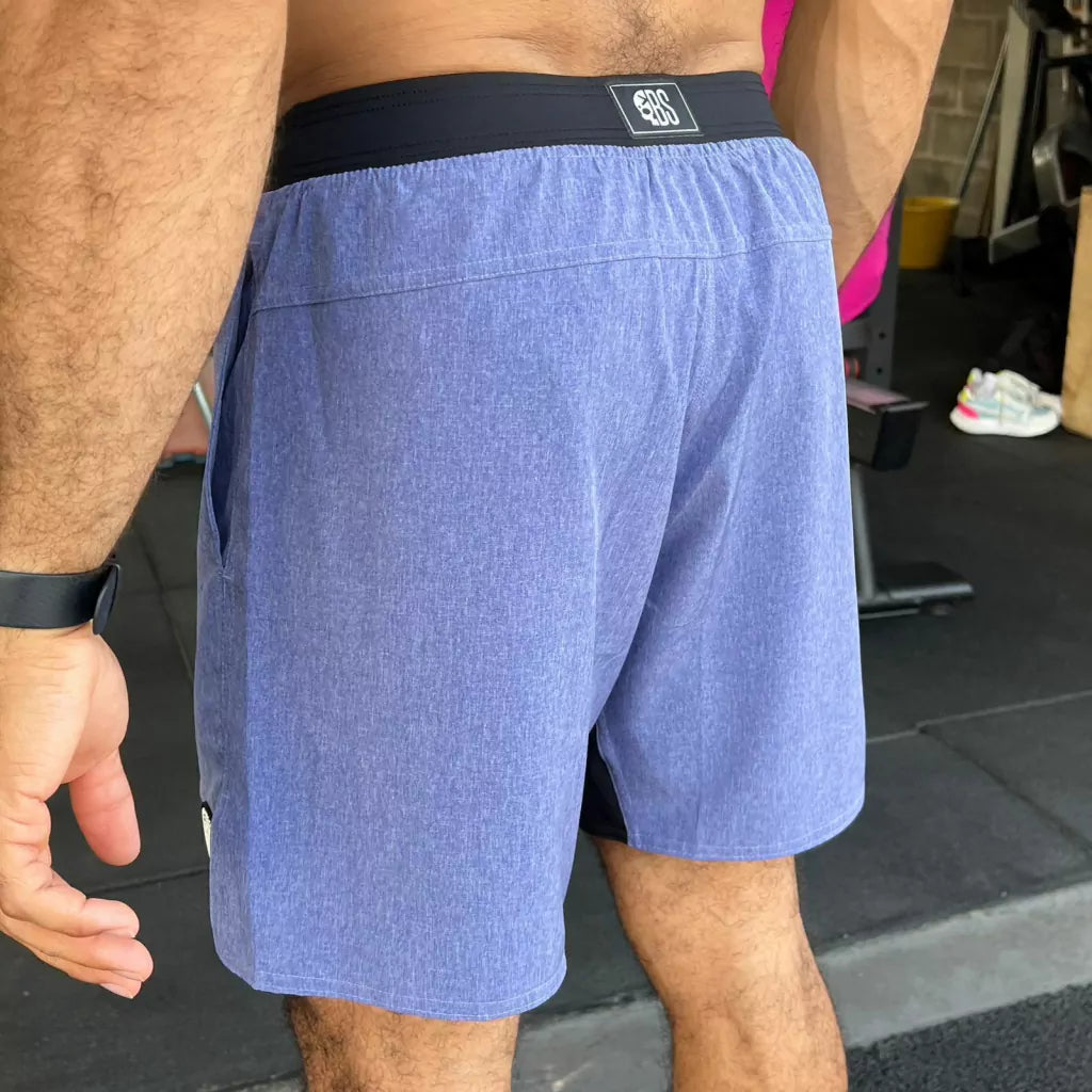 Calção de Treino -Bscross Roxo Cós Elástico