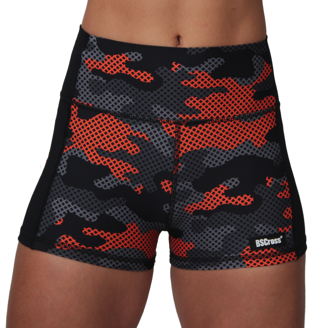 Calção Feminino - Camuflado Laranja Premium Bs