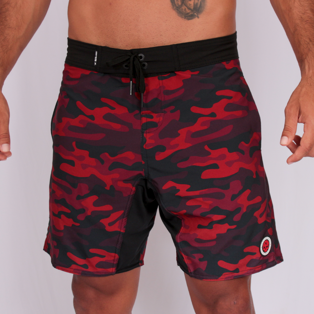Calção de Treino -BScross Camuflada vermelha
