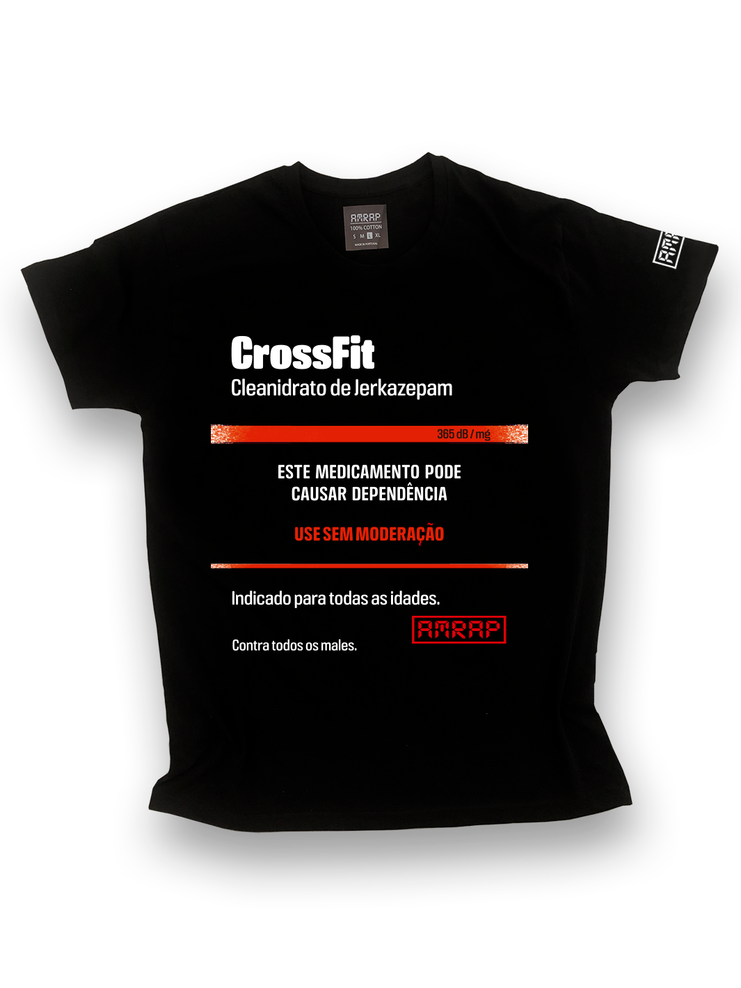 AMRAP T-Shirt Masculina Cleanidrato de Jerkazepan