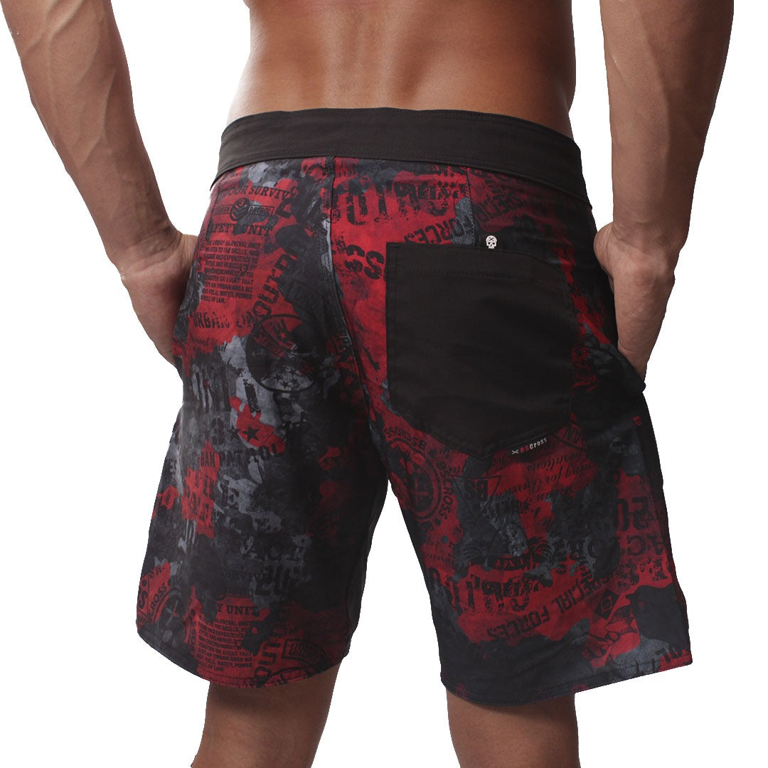 Calção de Treino -BScross Camuflado Vermelho
