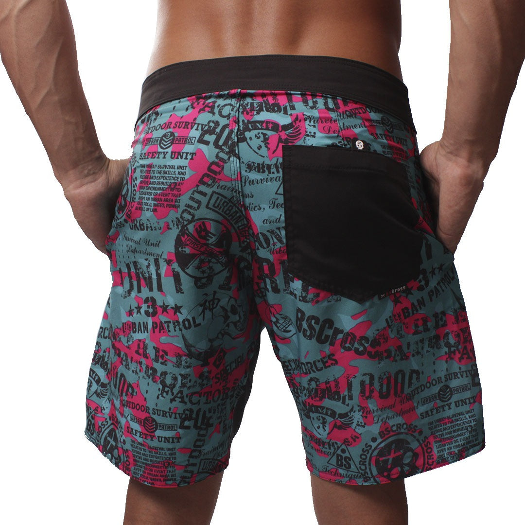 Calção de Treino -BScross Camuflado Rosa