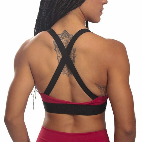 Top Feminino Frente Única Action Vermelho