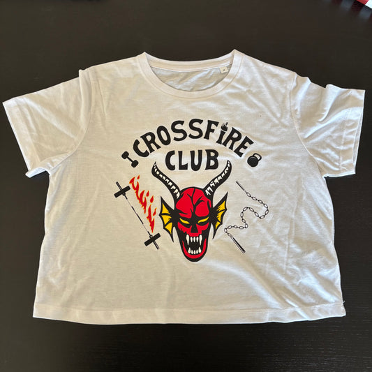 AMRAP Cropped Feminina Crossfire Branca