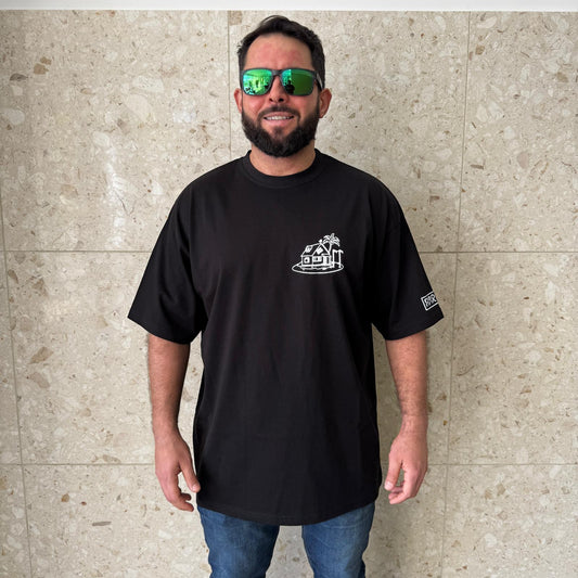 AMRAP T-shirt Oversize Masculina Tartaruga Genial Preta