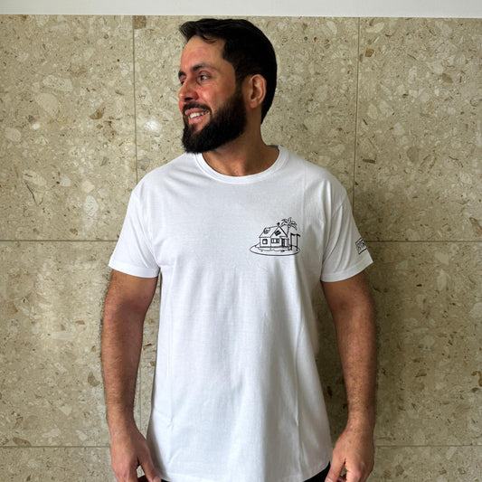 AMRAP T-shirt Masculina Tartaruga Genial Branca