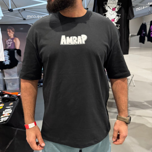 AMRAP T-shirt Oversize Masculina Vegeta Preta