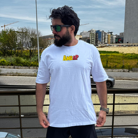 AMRAP T-shirt Oversize Masculina Vegeta Branca