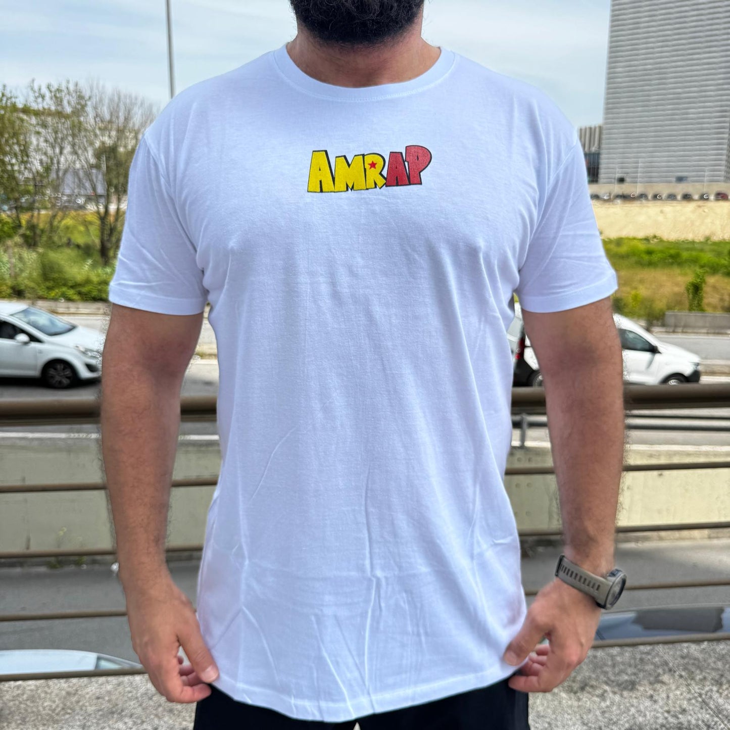 AMRAP T-shirt Masculina Vegeta Branca