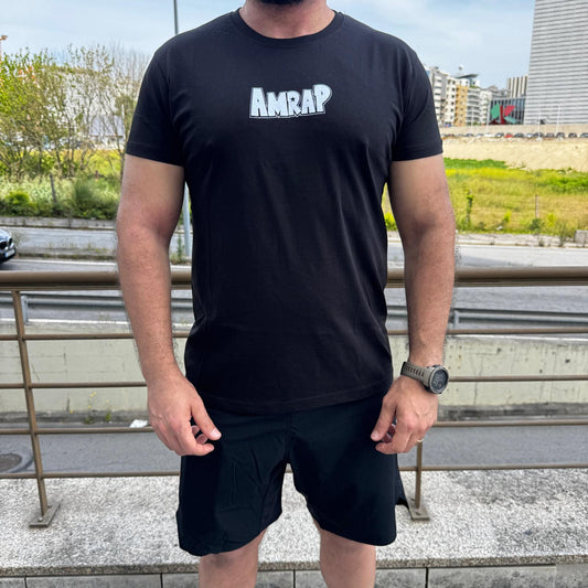 AMRAP T-shirt Masculina Snatch Saiyajin Preta