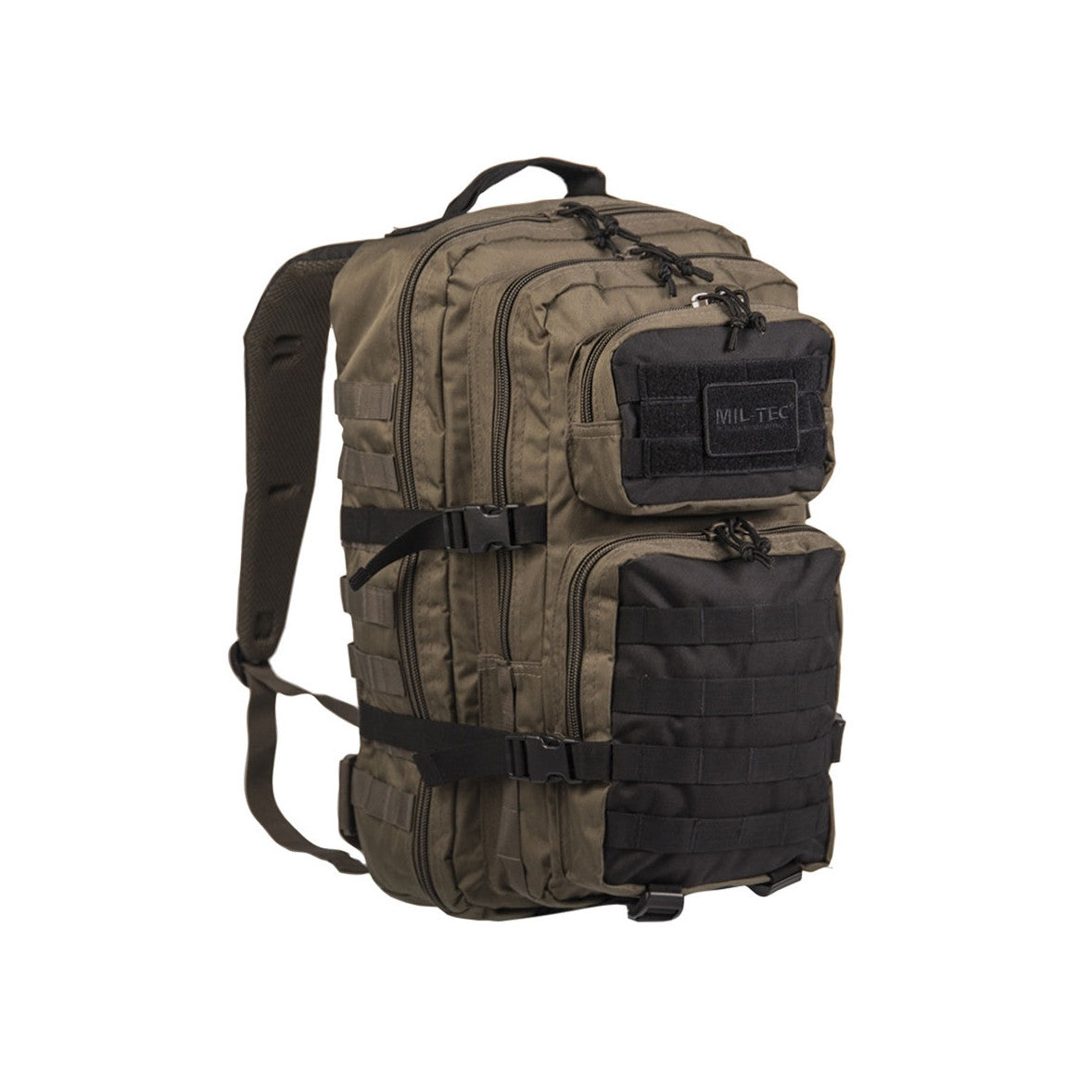 MOCHILA ASSAULT MIL-TEC VERDE/PRETO
