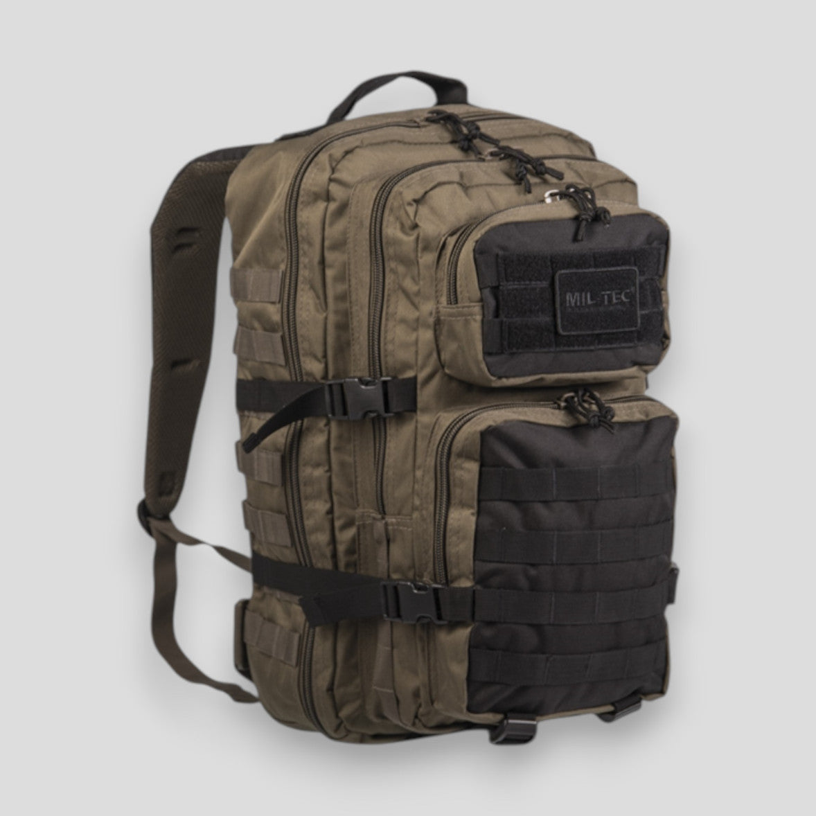 MOCHILA ASSAULT MIL-TEC VERDE/PRETO