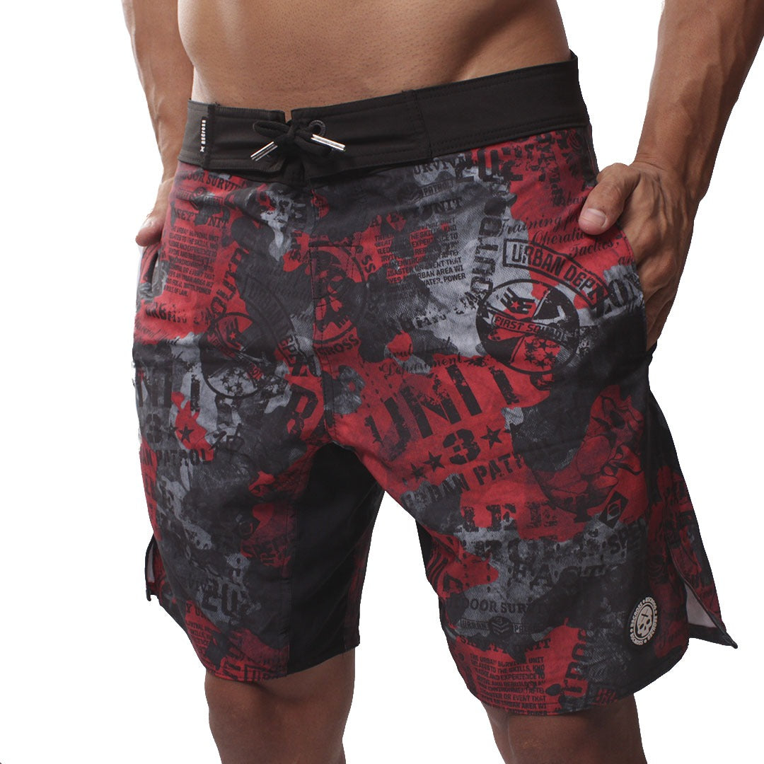 Calção de Treino -BScross Camuflado Vermelho